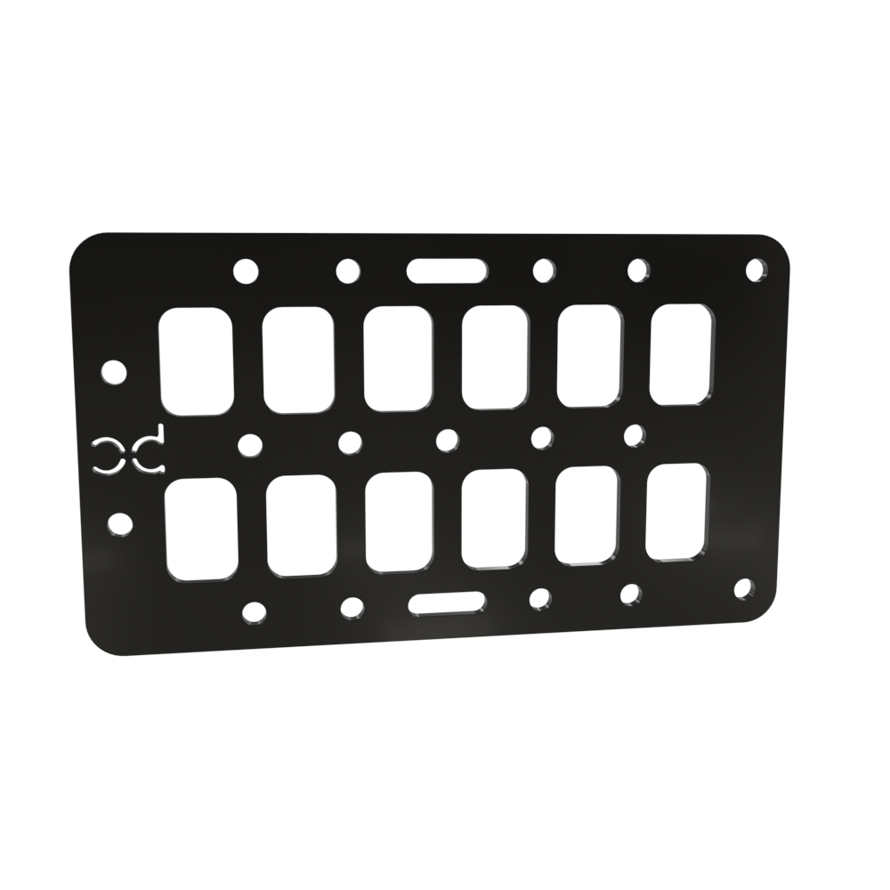 Multi-FIT Tactical Rigid MOLLE Panel Ammo Can Mount (Powder Coated)