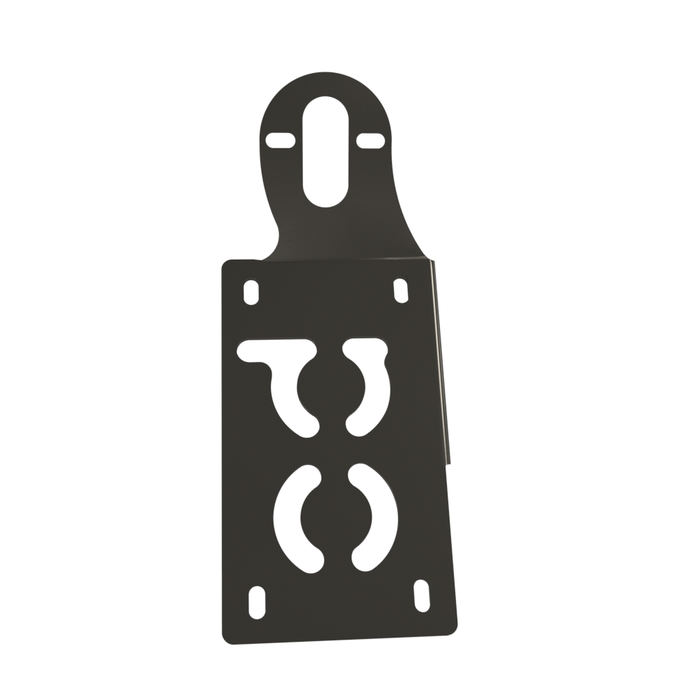 UNIVERSAL Vertical License plate bracket (Raw Steel)