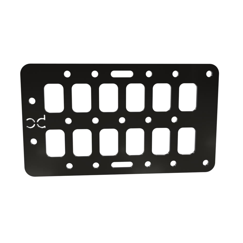 Multi-FIT Tactical Rigid MOLLE Panel Ammo Can Mount (Powder Coated)