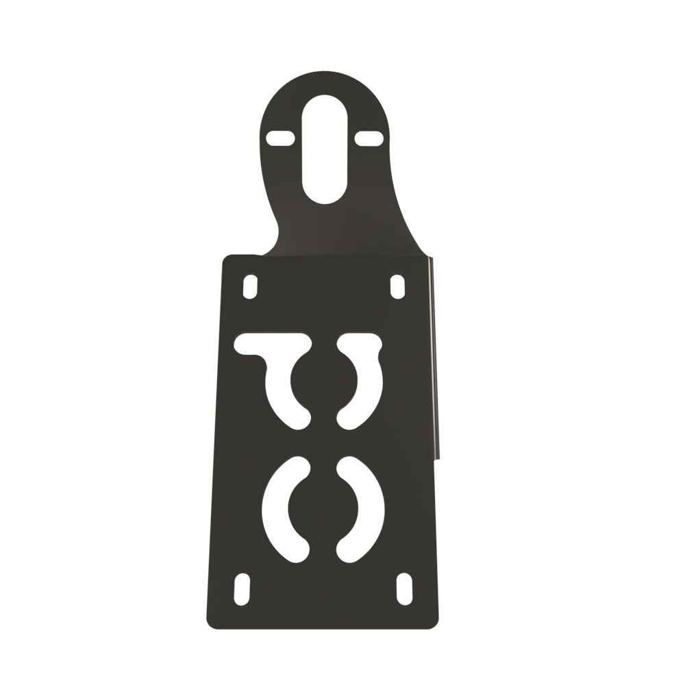 UNIVERSAL Vertical License plate bracket (Raw Steel)