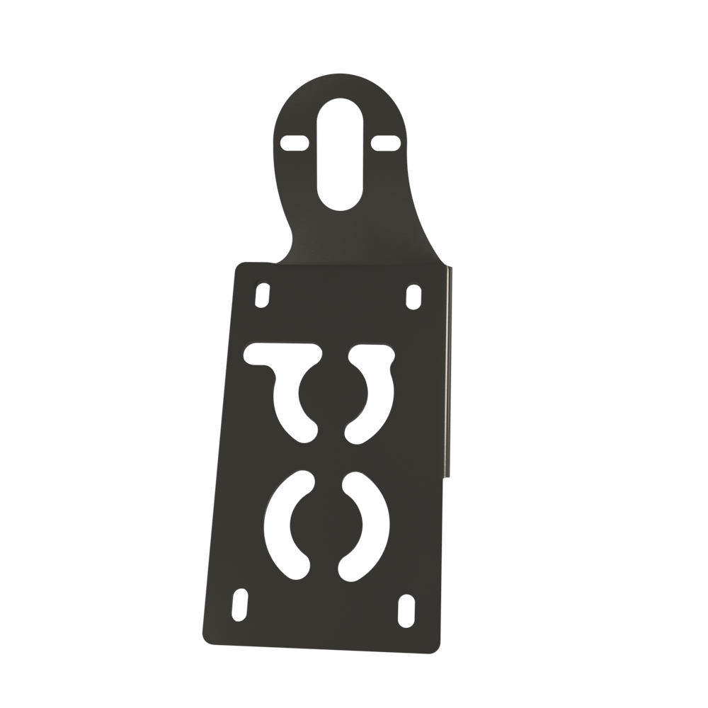 UNIVERSAL Vertical License plate bracket (Raw Steel)