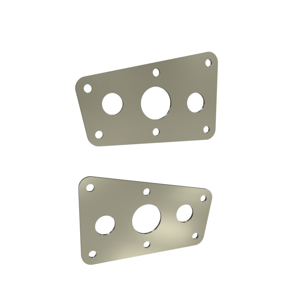Honda Shadow VT750 (Shaft) Side Covers (Left &Right) Raw Steel