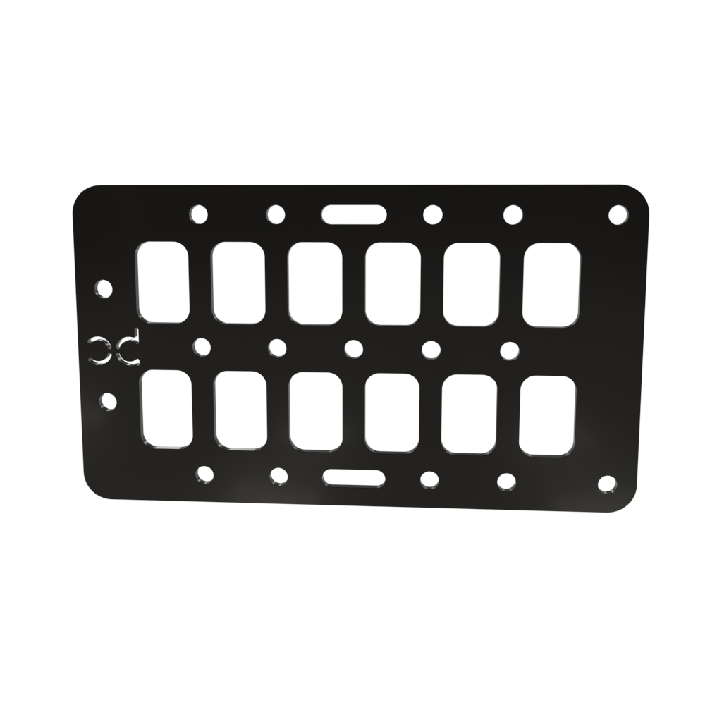 Multi-FIT Tactical Rigid MOLLE Panel Ammo Can Mount (Powder Coated)