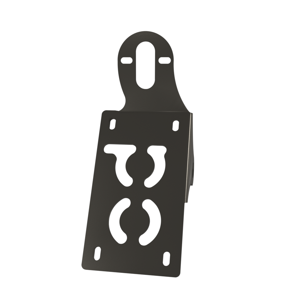 UNIVERSAL Vertical License plate bracket (Raw Steel)