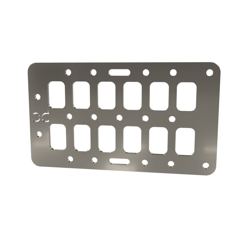 Multi-FIT Tactical Rigid MOLLE Panel Ammo Can Mount (Raw Steel)