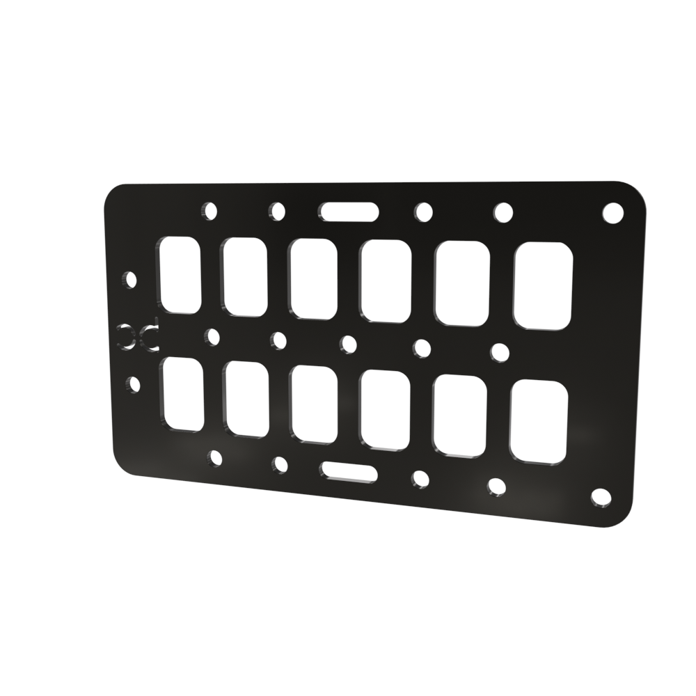 Multi-FIT Tactical Rigid MOLLE Panel Ammo Can Mount (Powder Coated)