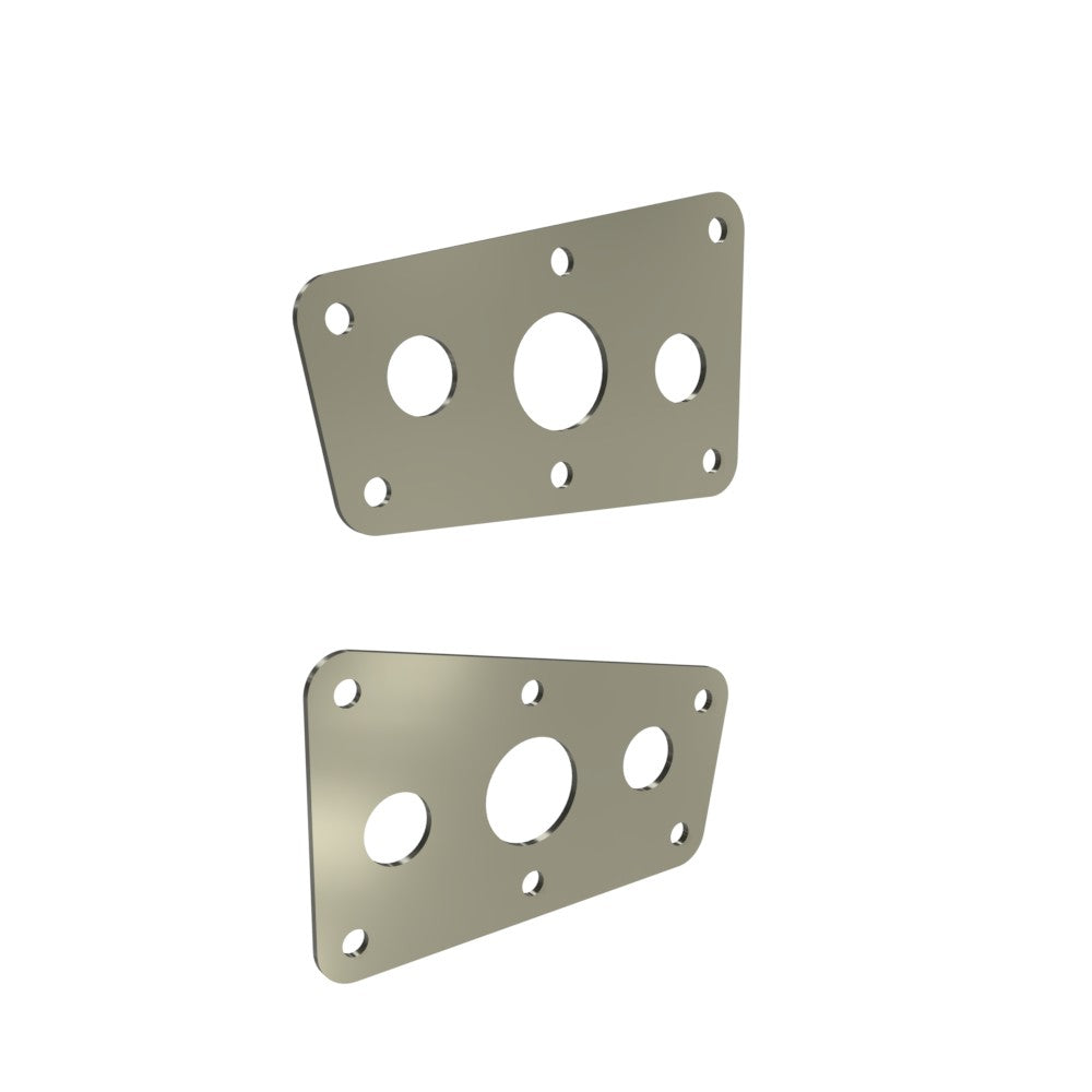 Honda Shadow VT750 (Shaft) Side Covers (Left &Right) Raw Steel