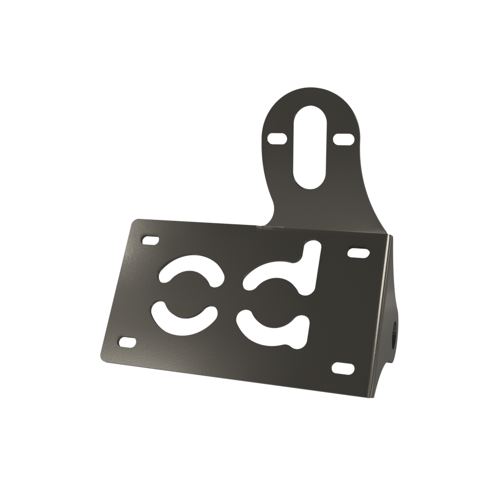 UNIVERSAL Horizontal License plate bracket (Raw Steel)