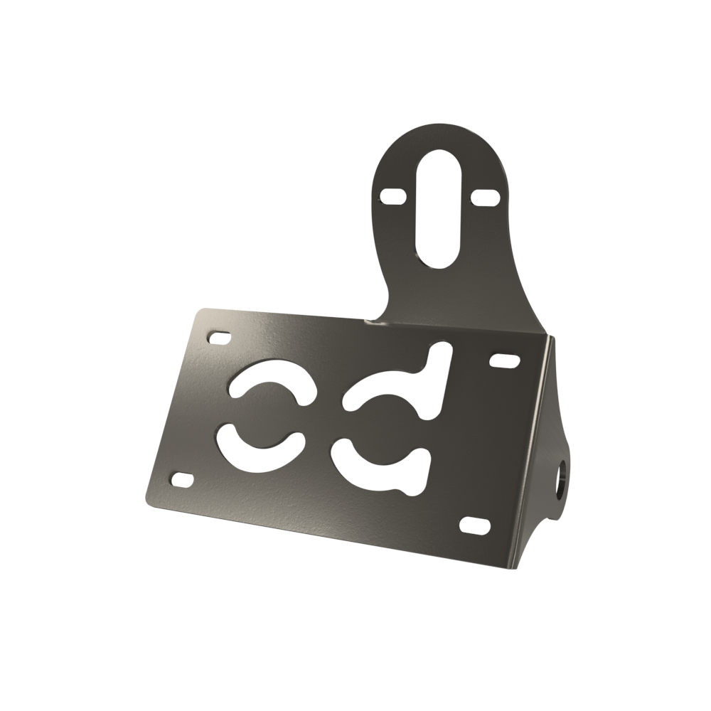 UNIVERSAL Horizontal License plate bracket (Raw Steel)