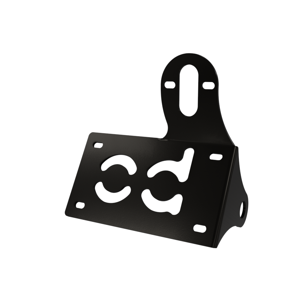 UNIVERSAL Horizontal License plate bracket (Powder Coated) LEFT SIDE