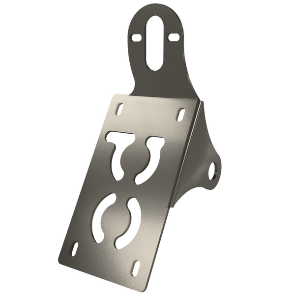 UNIVERSAL Vertical License plate bracket (Raw Steel)