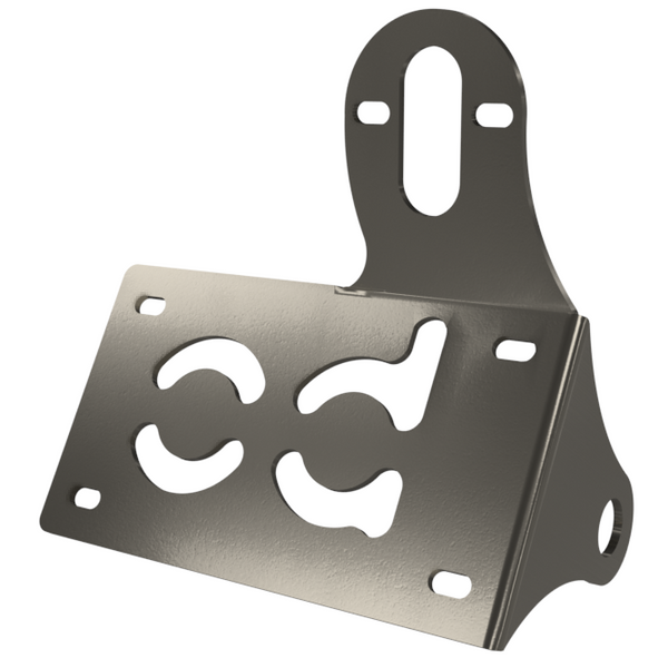 UNIVERSAL Horizontal License plate bracket (Raw Steel)