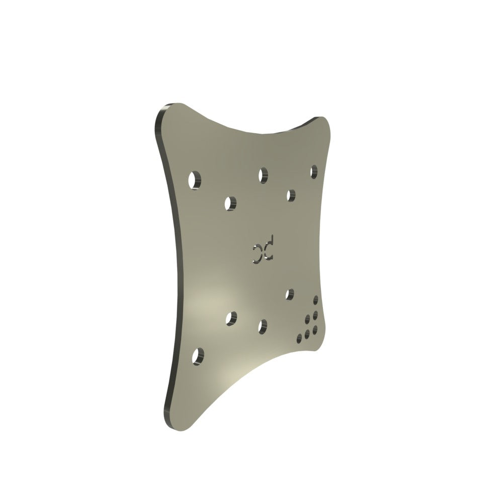 Multi-Fit HeadLight Plate (Raw Metal)