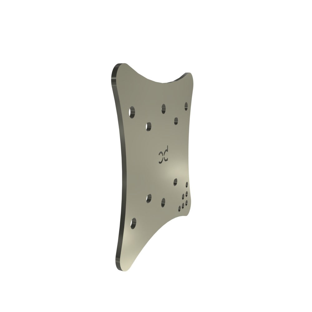 Multi-Fit HeadLight Plate (Raw Metal)