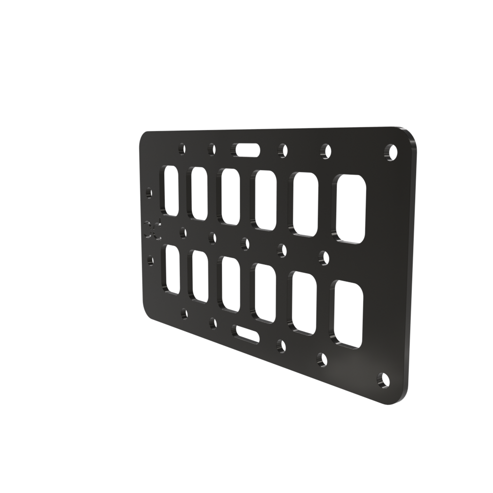 Multi-FIT Tactical Rigid MOLLE Panel Ammo Can Mount (Powder Coated)