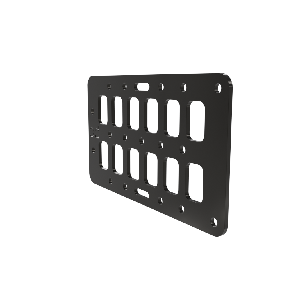 Multi-FIT Tactical Rigid MOLLE Panel Ammo Can Mount (Powder Coated)