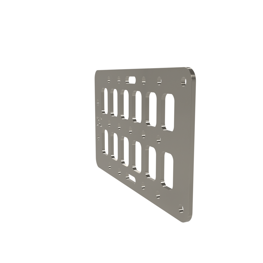Multi-FIT Tactical Rigid MOLLE Panel Ammo Can Mount (Raw Steel)