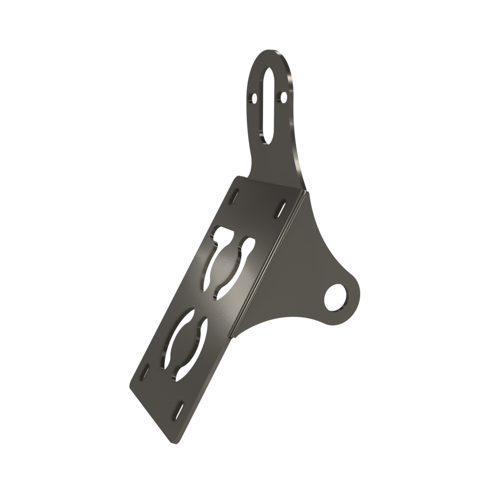 UNIVERSAL Vertical License plate bracket (Raw Steel)