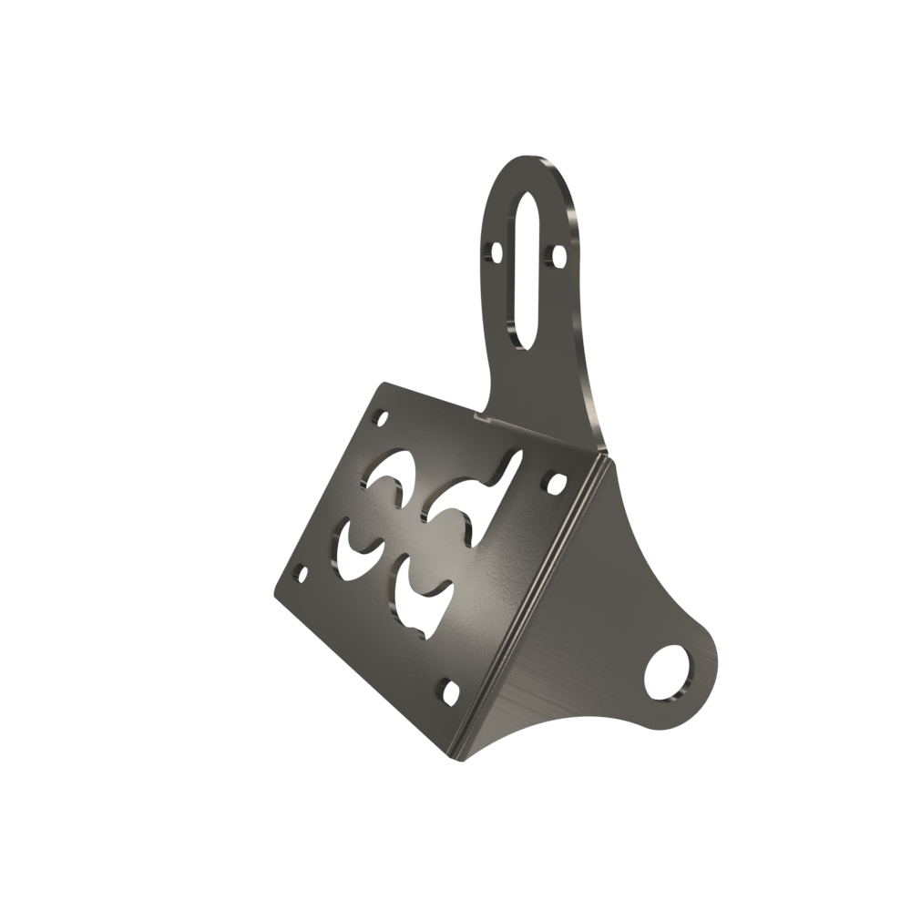 UNIVERSAL Horizontal License plate bracket (Raw Steel)