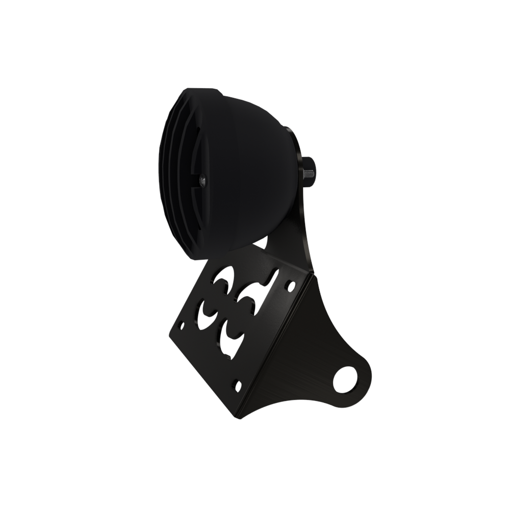 UNIVERSAL Horizontal License plate bracket with Brake light (Powder Coated)