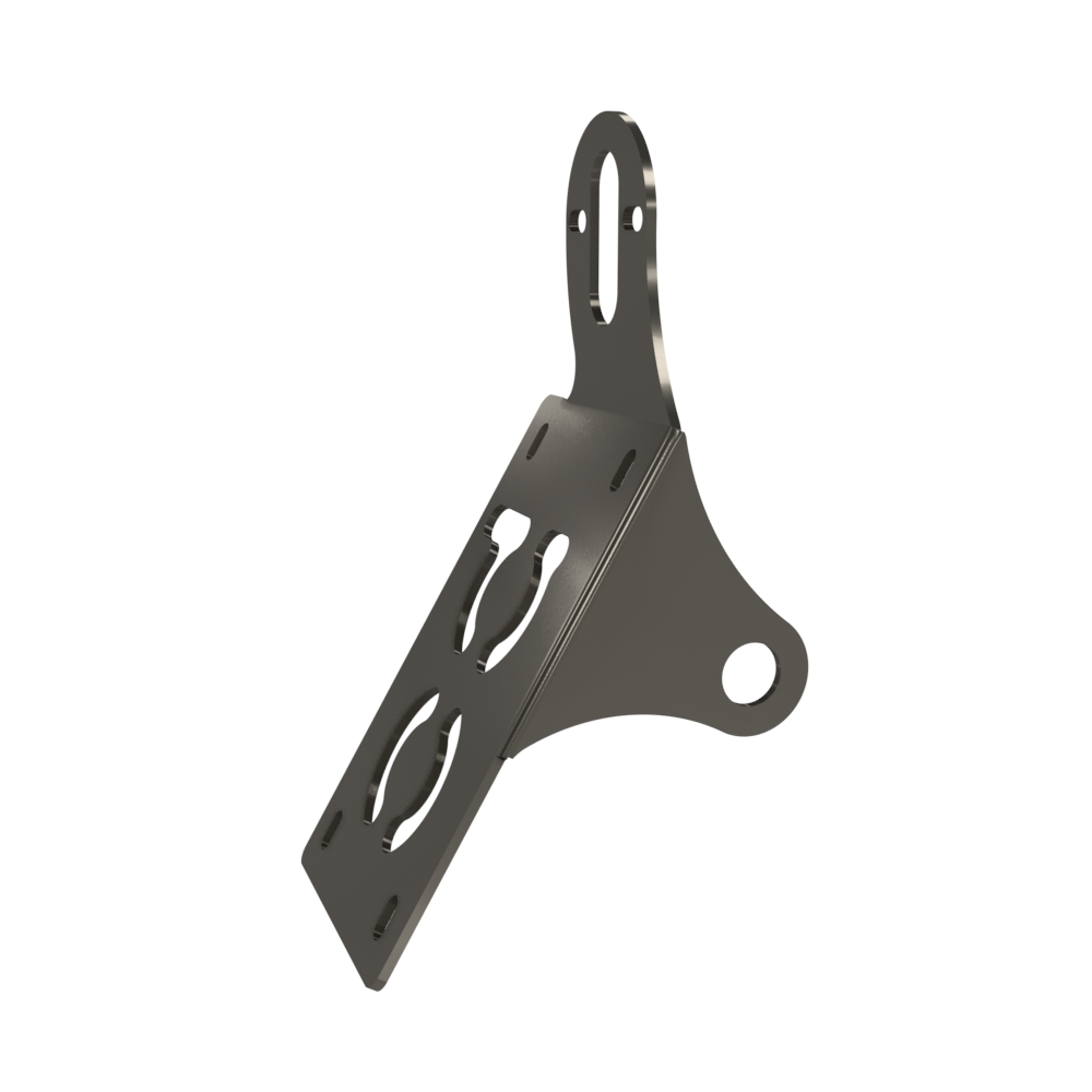 UNIVERSAL Vertical License plate bracket (Raw Steel)