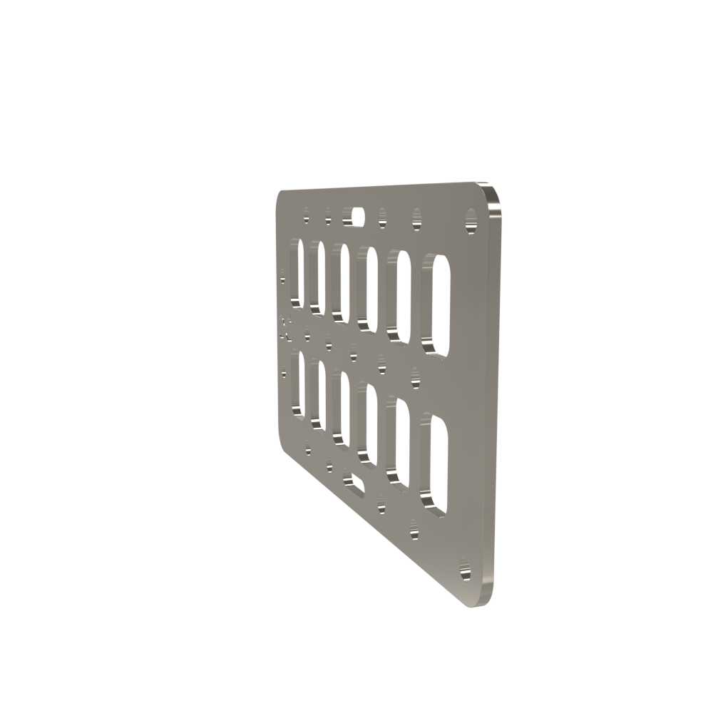 Multi-FIT Tactical Rigid MOLLE Panel Ammo Can Mount (Raw Steel)