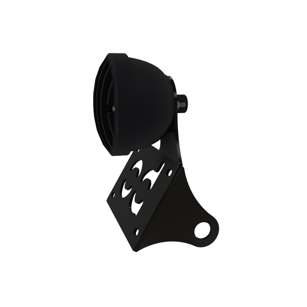 UNIVERSAL Horizontal License plate bracket with Brake light (Powder Coated)