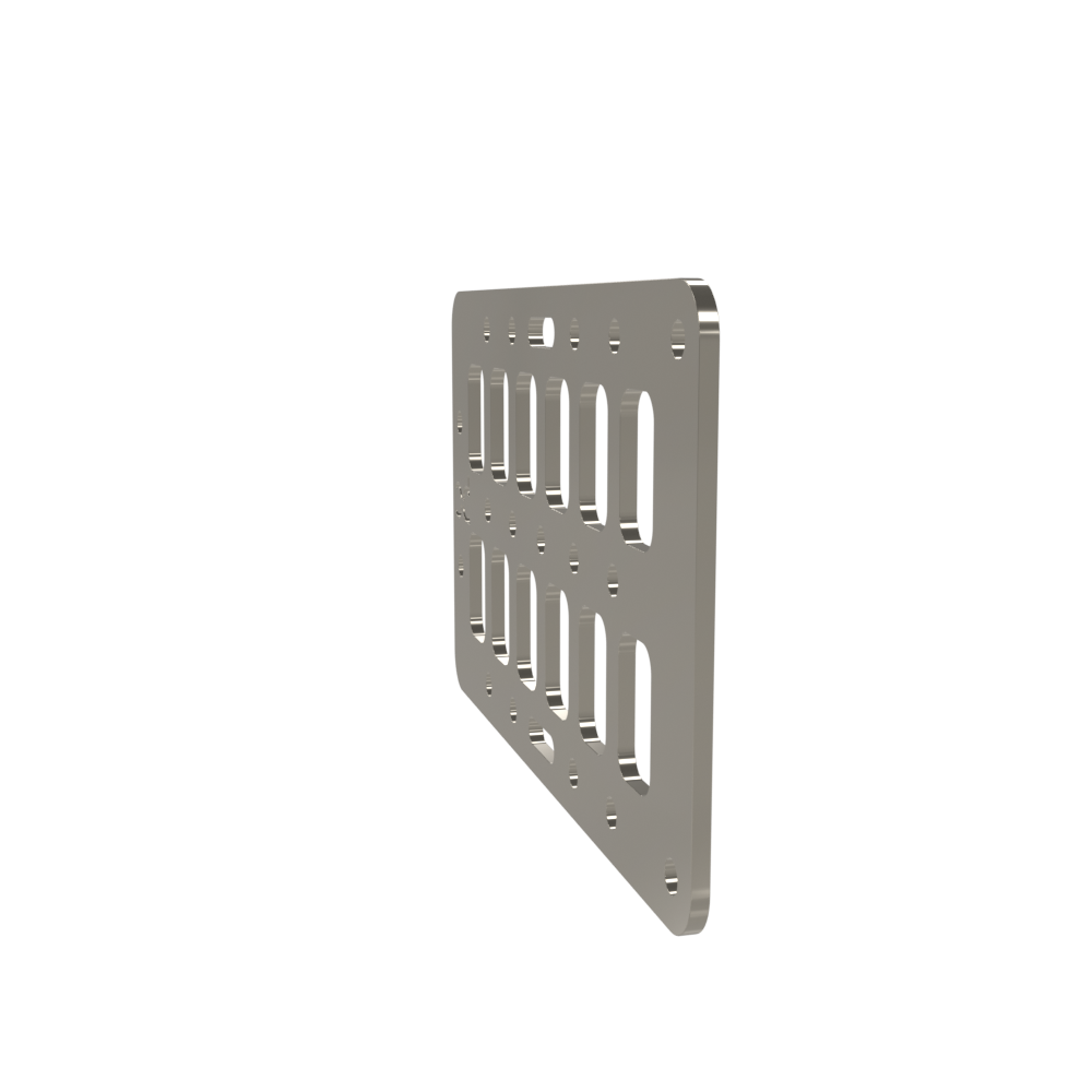 Multi-FIT Tactical Rigid MOLLE Panel Ammo Can Mount (Raw Steel)