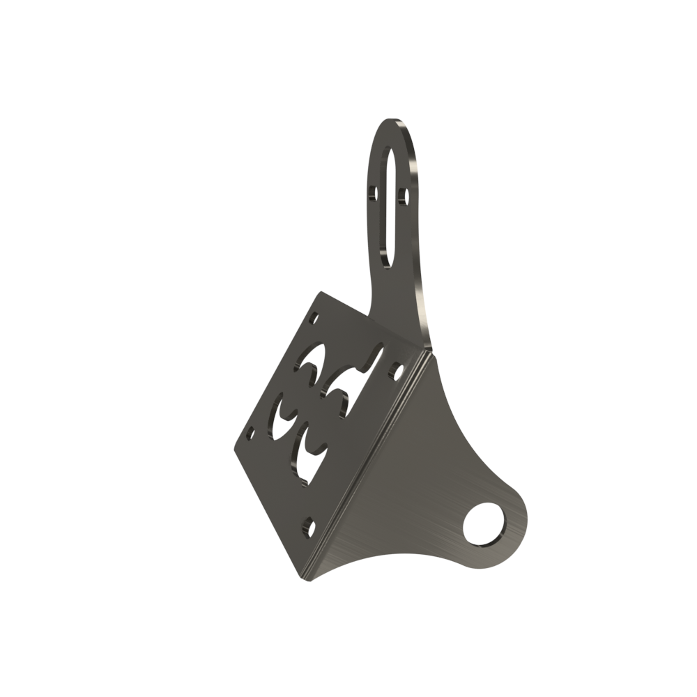 UNIVERSAL Horizontal License plate bracket (Raw Steel)