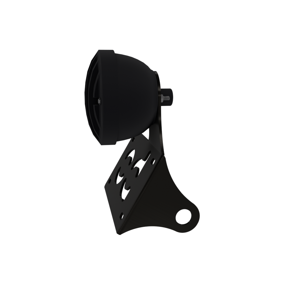 UNIVERSAL Horizontal License plate bracket with Brake light (Powder Coated)