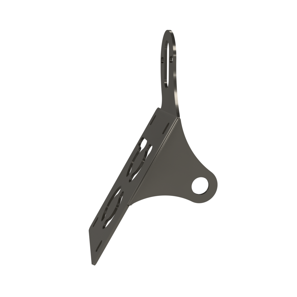 UNIVERSAL Vertical License plate bracket (Raw Steel)