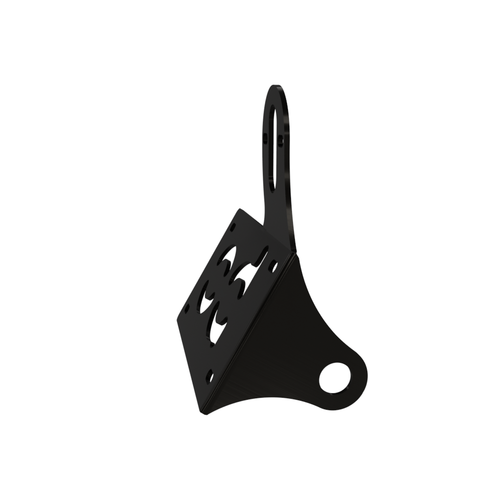 UNIVERSAL Horizontal License plate bracket (Powder Coated) LEFT SIDE