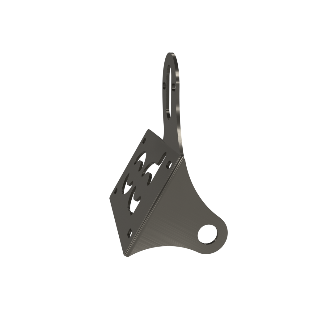 UNIVERSAL Horizontal License plate bracket (Raw Steel)