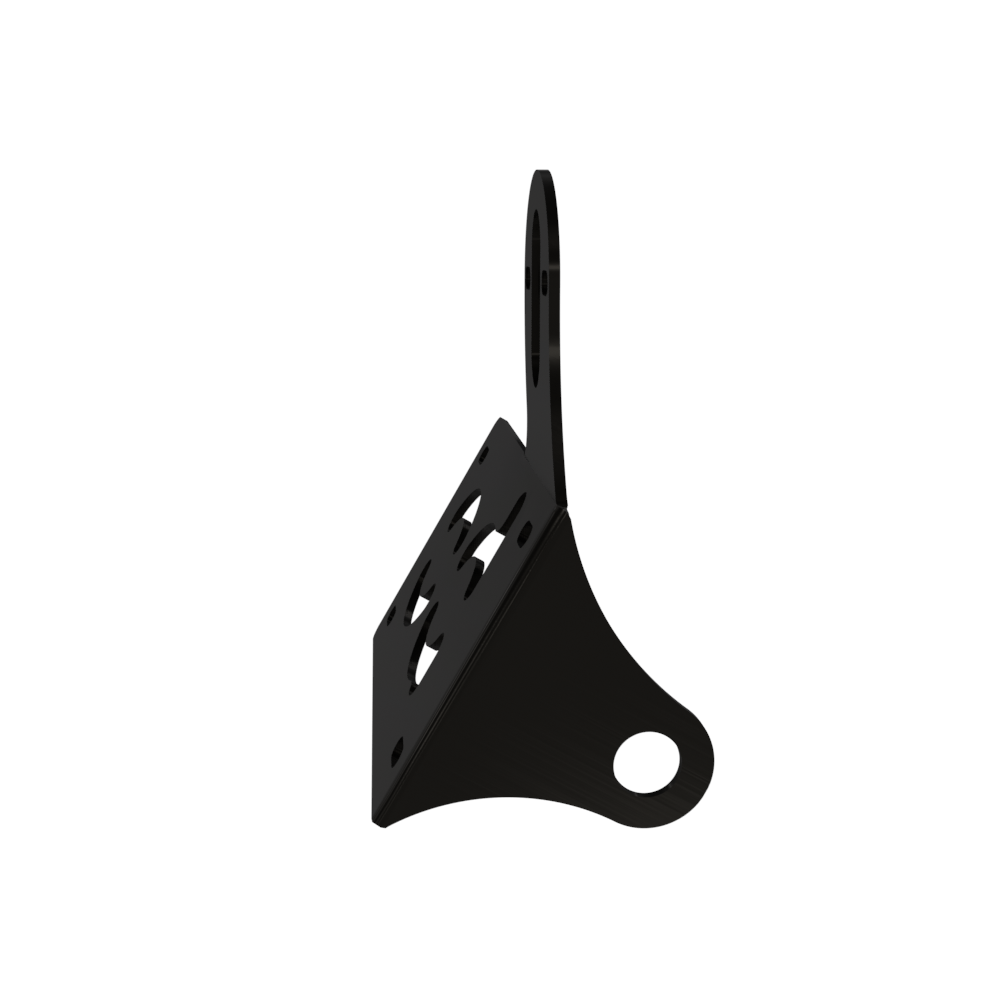 UNIVERSAL Horizontal License plate bracket (Powder Coated) LEFT SIDE