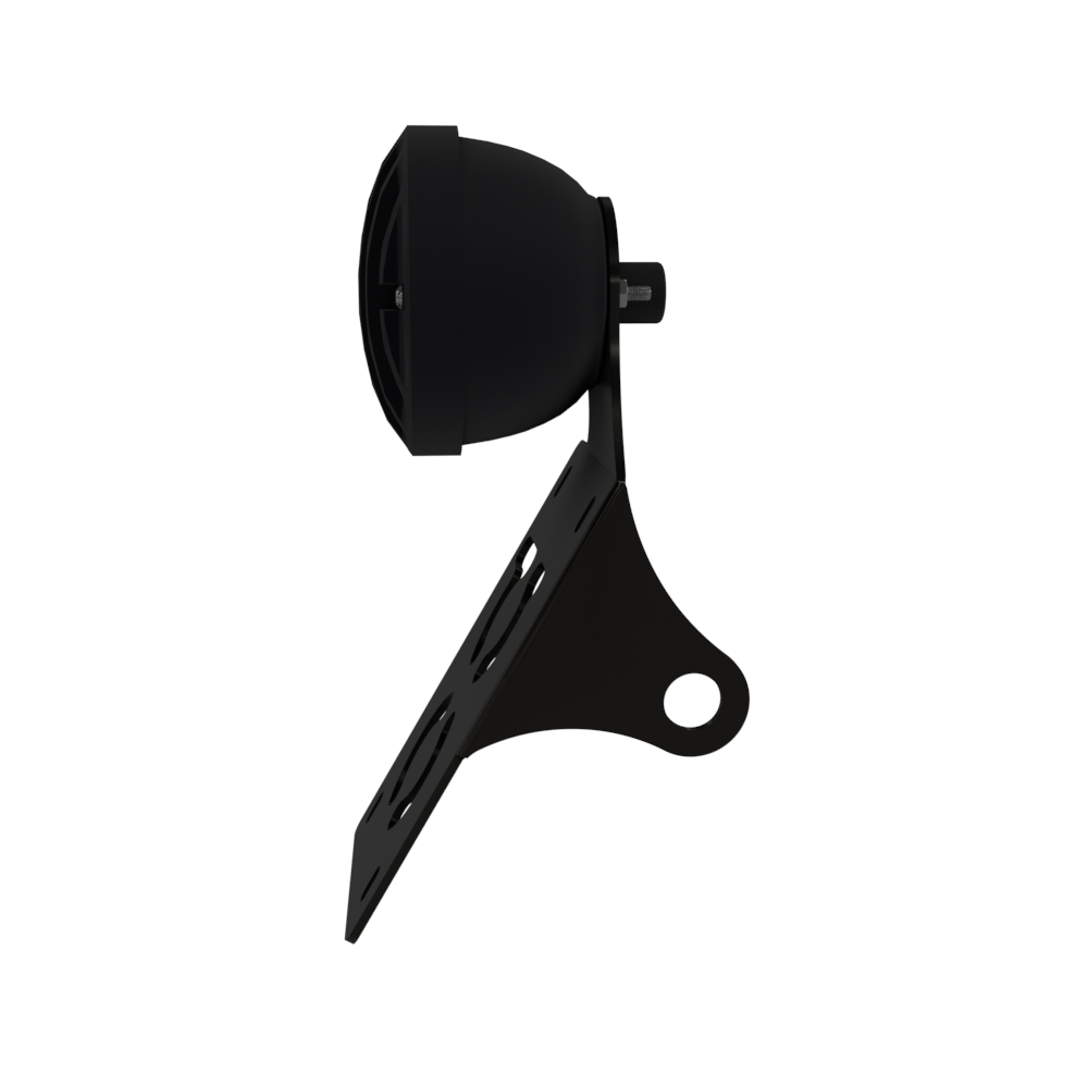 UNIVERSAL Vertical License plate bracket With Brake Light (Powder Coated)