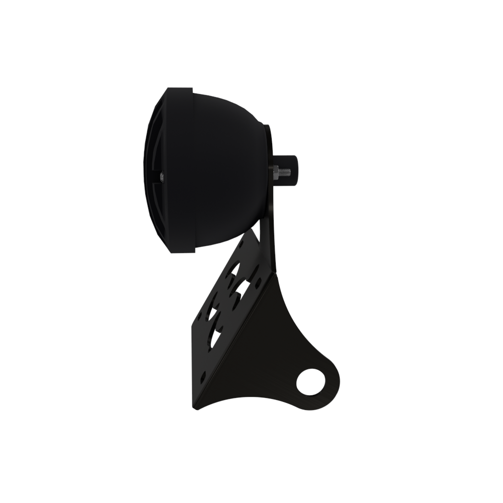 UNIVERSAL Horizontal License plate bracket with Brake light (Powder Coated)