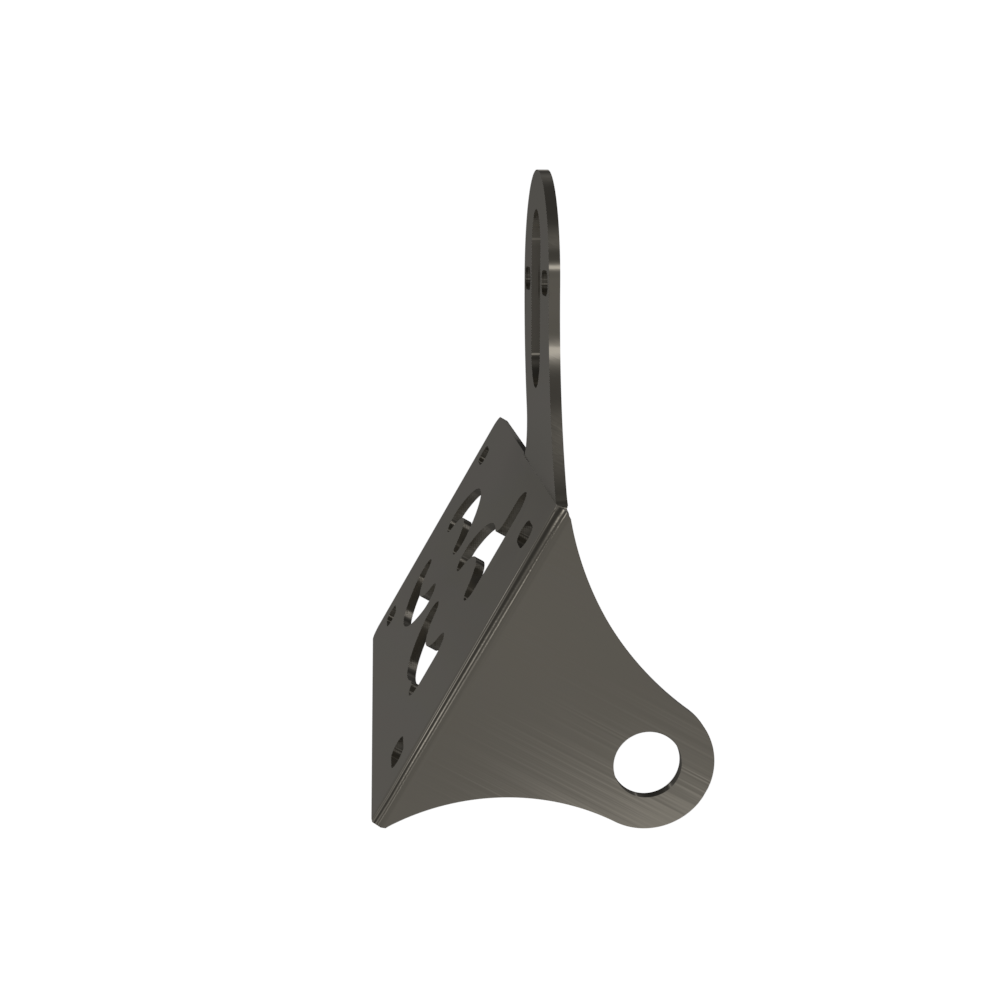 UNIVERSAL Horizontal License plate bracket (Raw Steel)