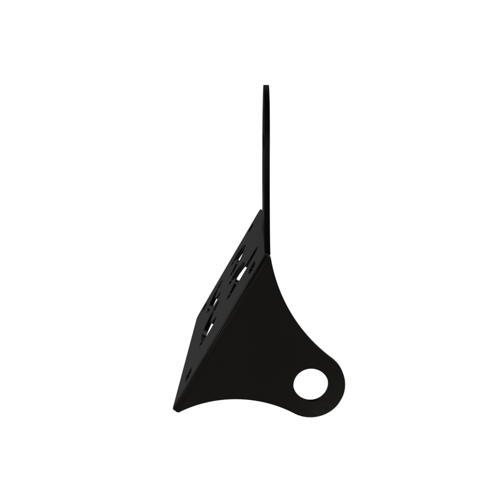 UNIVERSAL Horizontal License plate bracket (Powder Coated) LEFT SIDE