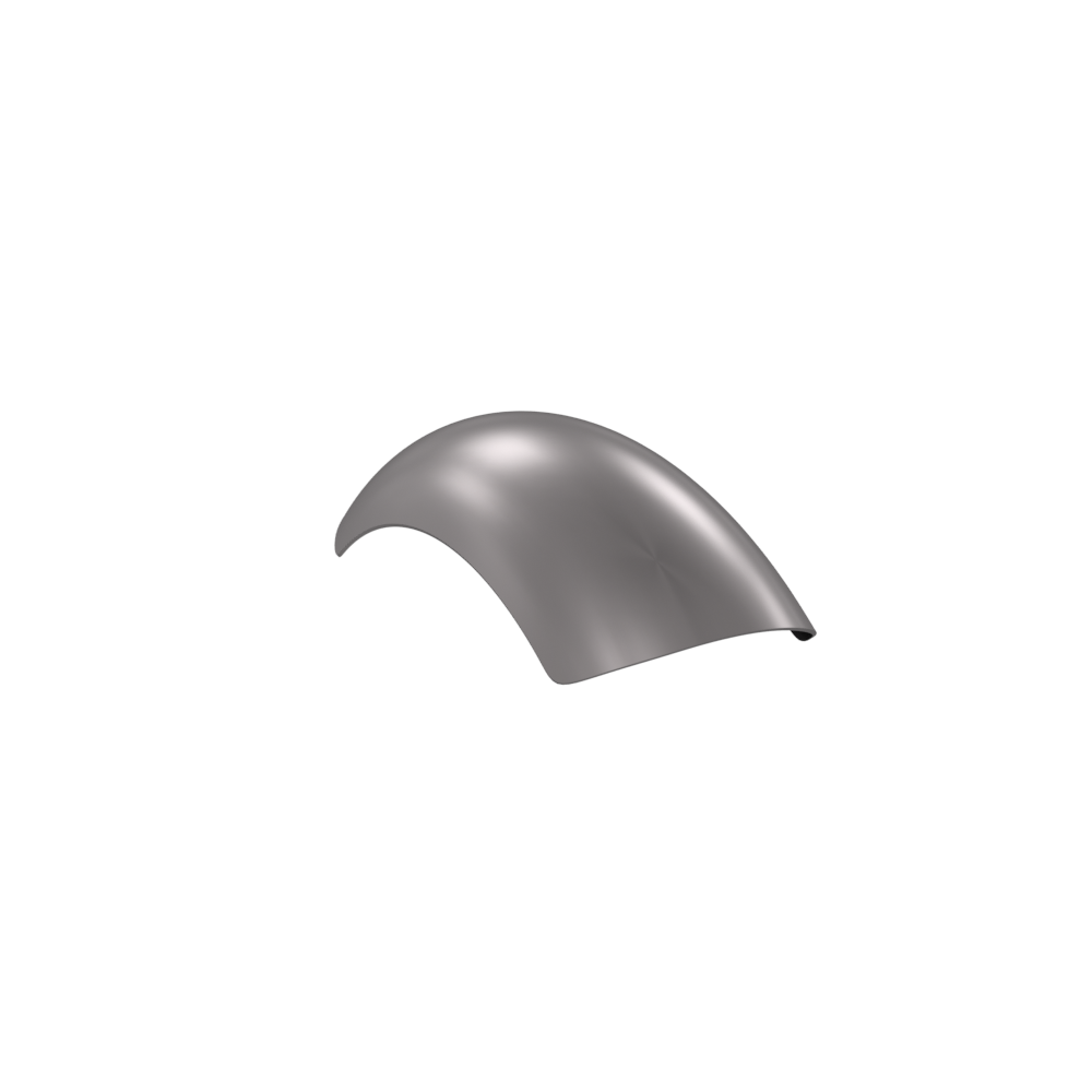 8" 1-Piece Steel Rear Fender