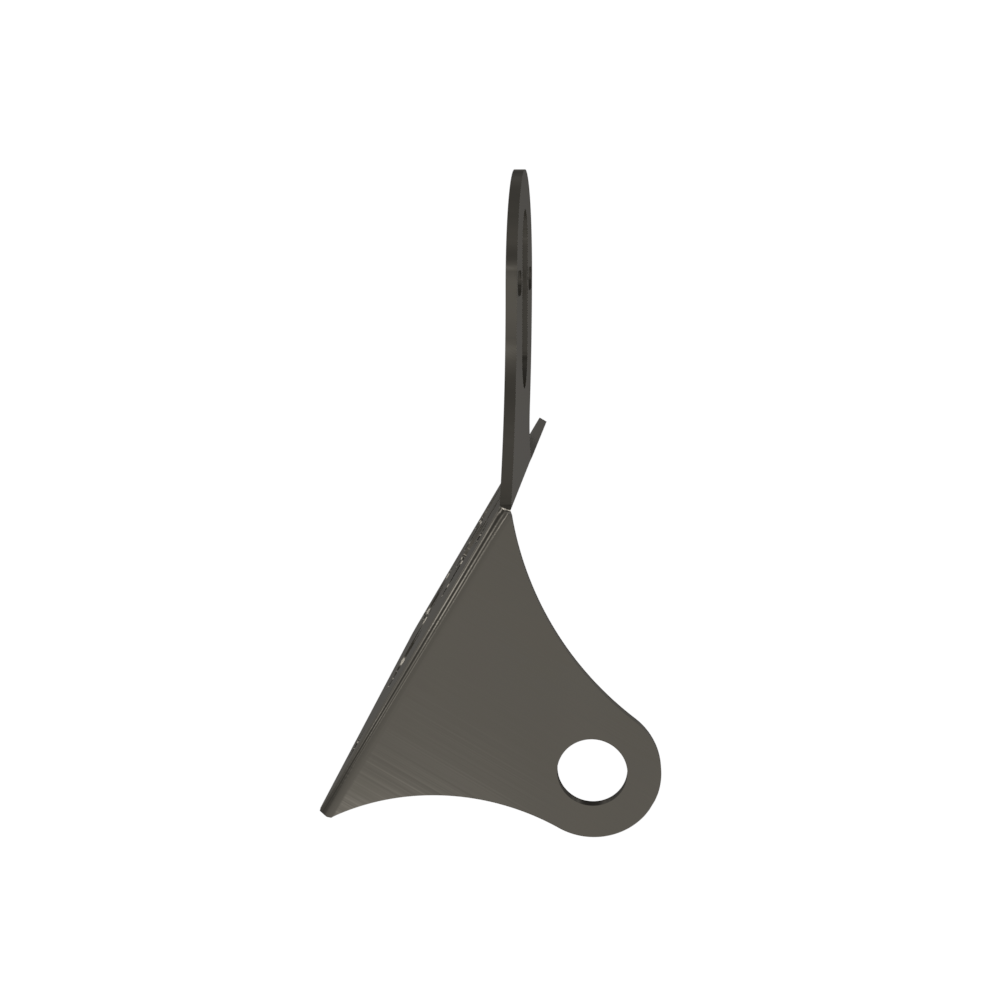 UNIVERSAL Horizontal License plate bracket (Raw Steel)