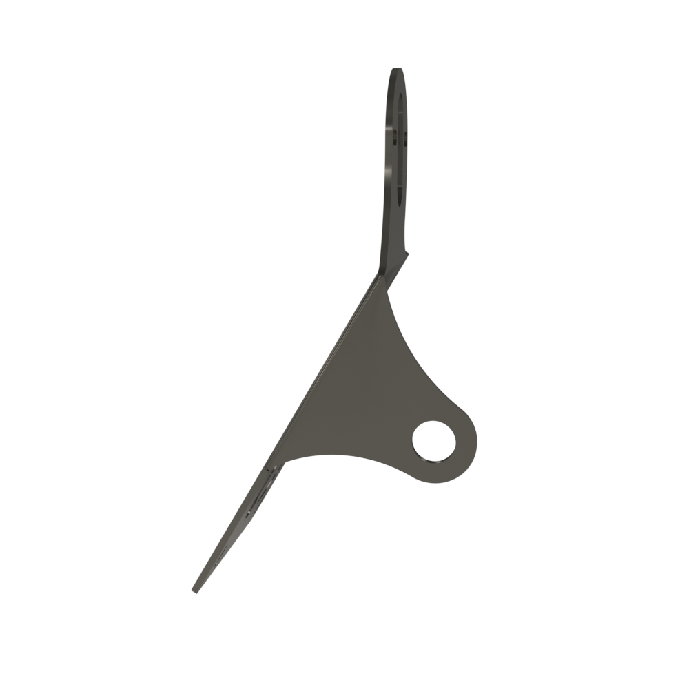 UNIVERSAL Vertical License plate bracket (Raw Steel)