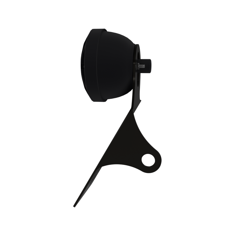 UNIVERSAL Vertical License plate bracket With Brake Light (Powder Coated)
