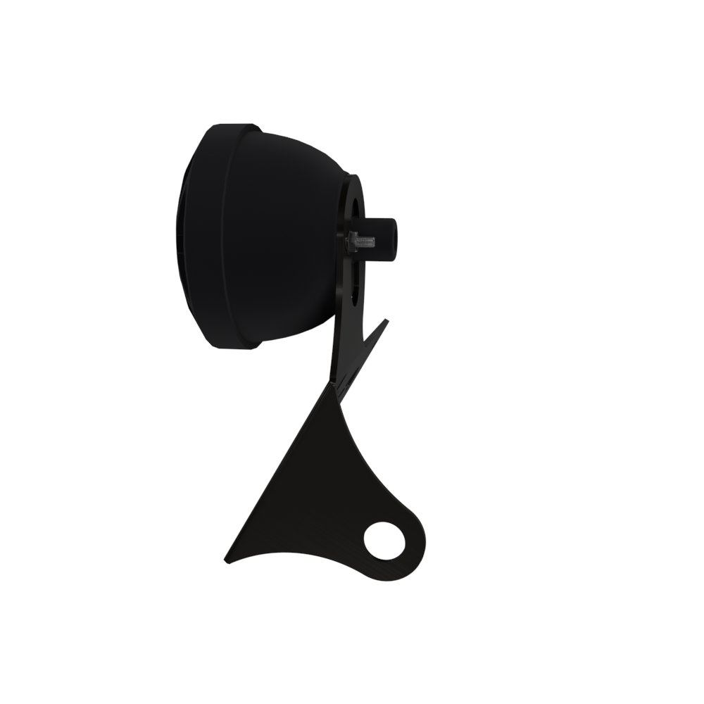 UNIVERSAL Horizontal License plate bracket with Brake light (Powder Coated)
