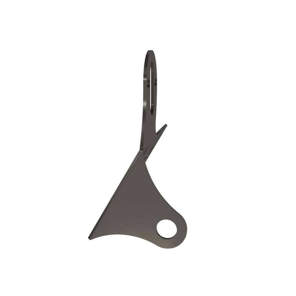 UNIVERSAL Horizontal License plate bracket (Raw Steel)