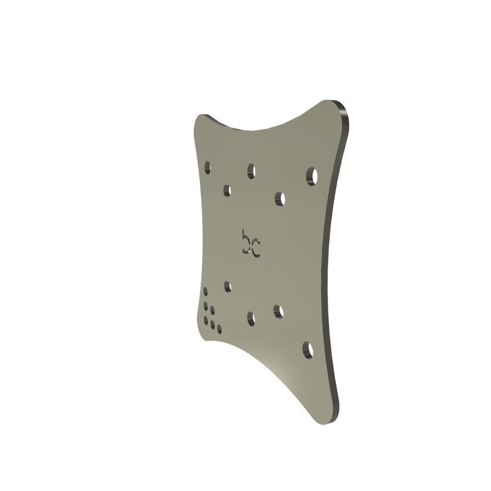 Multi-Fit HeadLight Plate (Raw Metal)
