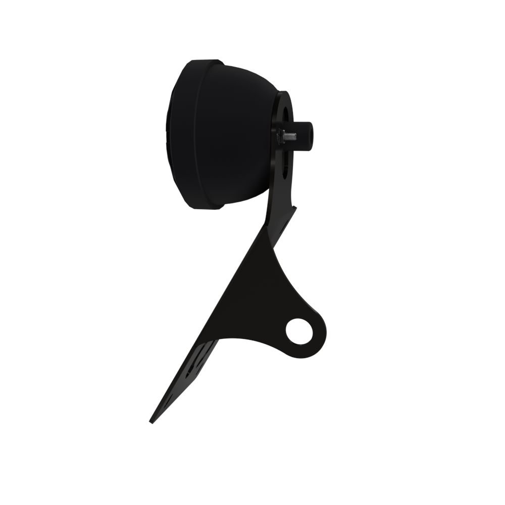 UNIVERSAL Vertical License plate bracket With Brake Light (Powder Coated)