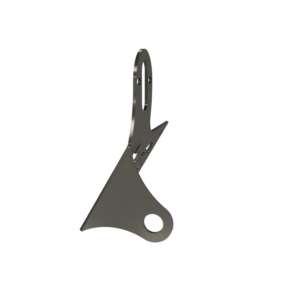 UNIVERSAL Horizontal License plate bracket (Raw Steel)