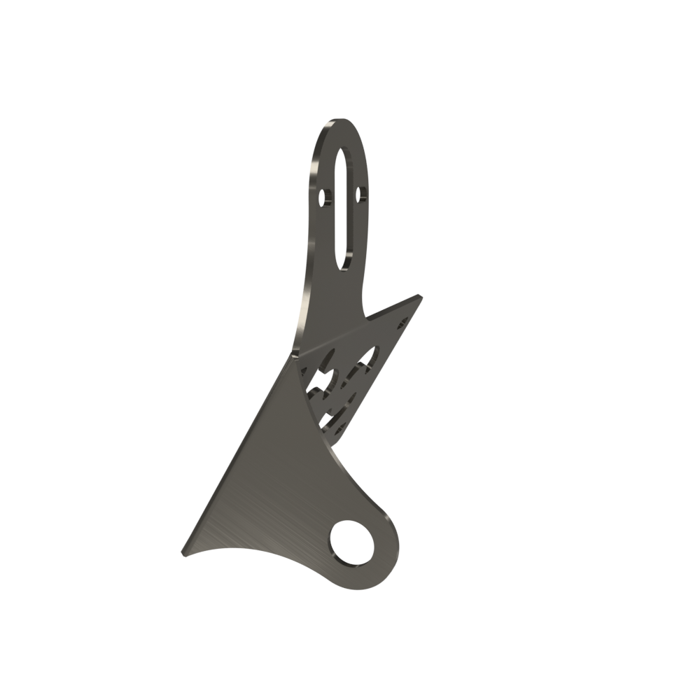 UNIVERSAL Horizontal License plate bracket (Raw Steel)