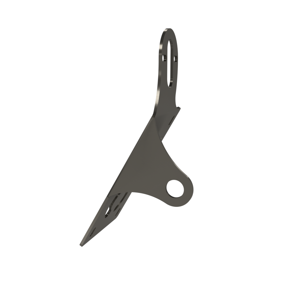 UNIVERSAL Vertical License plate bracket (Raw Steel)