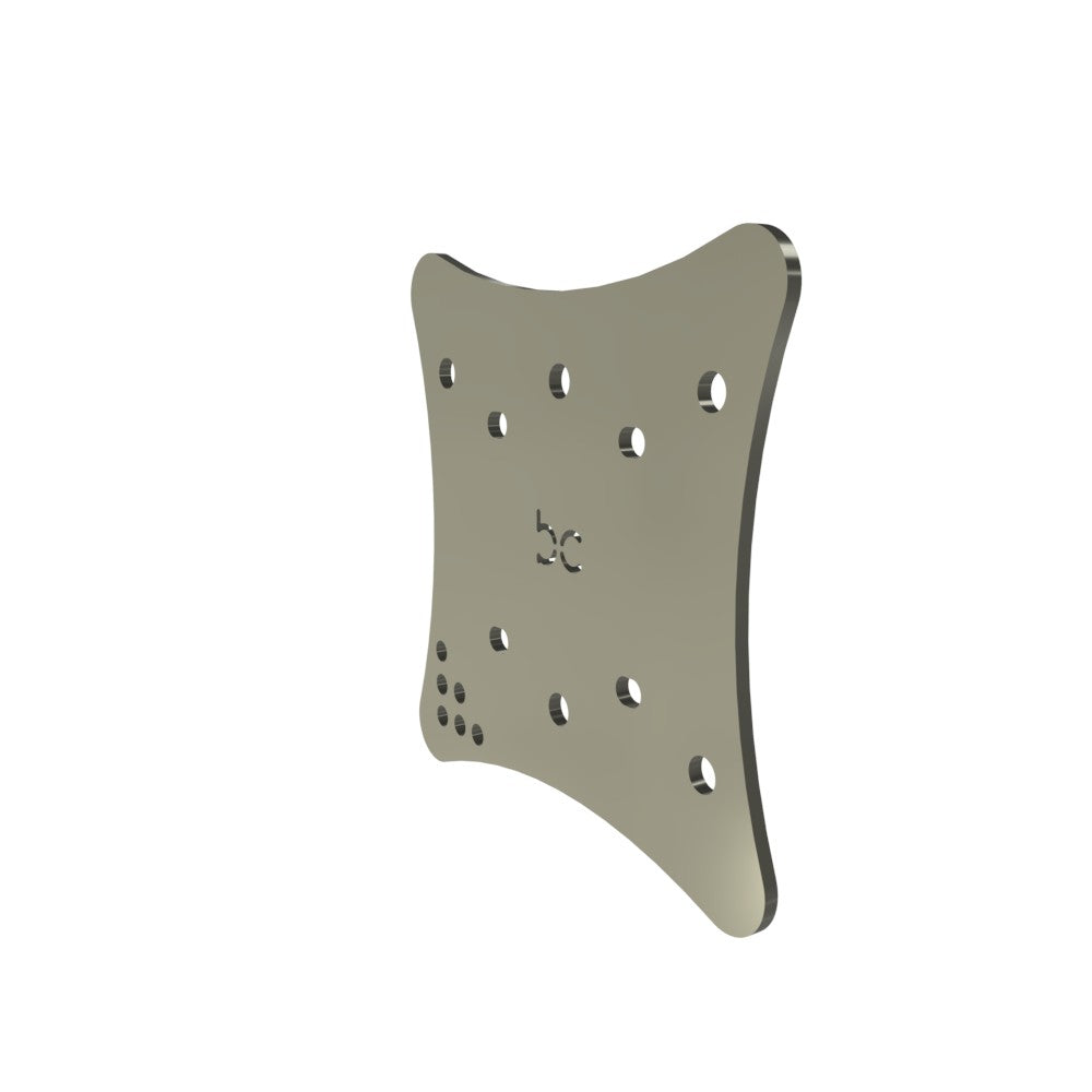 Multi-Fit HeadLight Plate (Raw Metal)